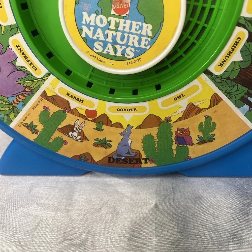 1989 VINTAGE MATTEL SEE 'N SAY MOTHER NATURE SAYS TOY TESTED WORKS